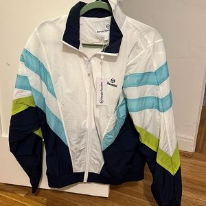 sergio tacchini windbreaker zip up size small